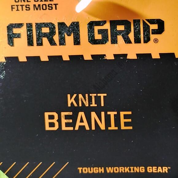 Firm Grip High Vis Work Cap, Beanie, Knitted Beanie, Yellow, 100% Acrylic - Picture 5 of 7